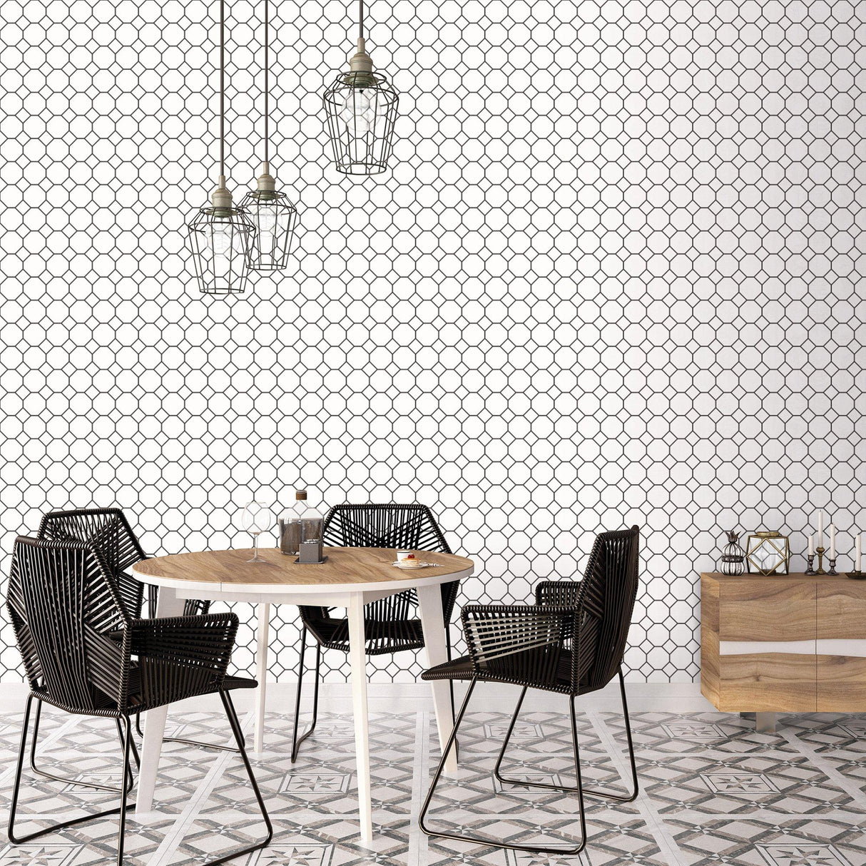 Galerie G45405 Just Kitchens Bee Hive Black Wallpaper G45405 Black Wallpaper