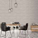 Galerie G45420 Just Kitchens Grasscloth Silver Grey Wallpaper G45420 Silver Grey Wallpaper