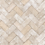 Galerie G45429 Just Kitchens Herringbone Brick Beige Wallpaper G45429 Beige Wallpaper