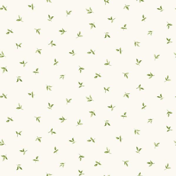 Galerie G45437 Leaf Toss Green Wallpaper