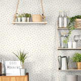 Galerie G45437 Just Kitchens Leaf Toss Green Wallpaper G45437 Green Wallpaper