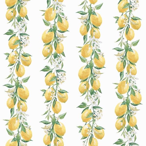 Galerie G45441 Lemon Stripe Yellow Wallpaper