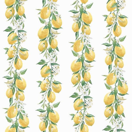 Galerie G45441 Lemon Stripe Yellow Wallpaper