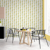 Galerie G45441 Just Kitchens Lemon Stripe Yellow Wallpaper G45441 Yellow Wallpaper