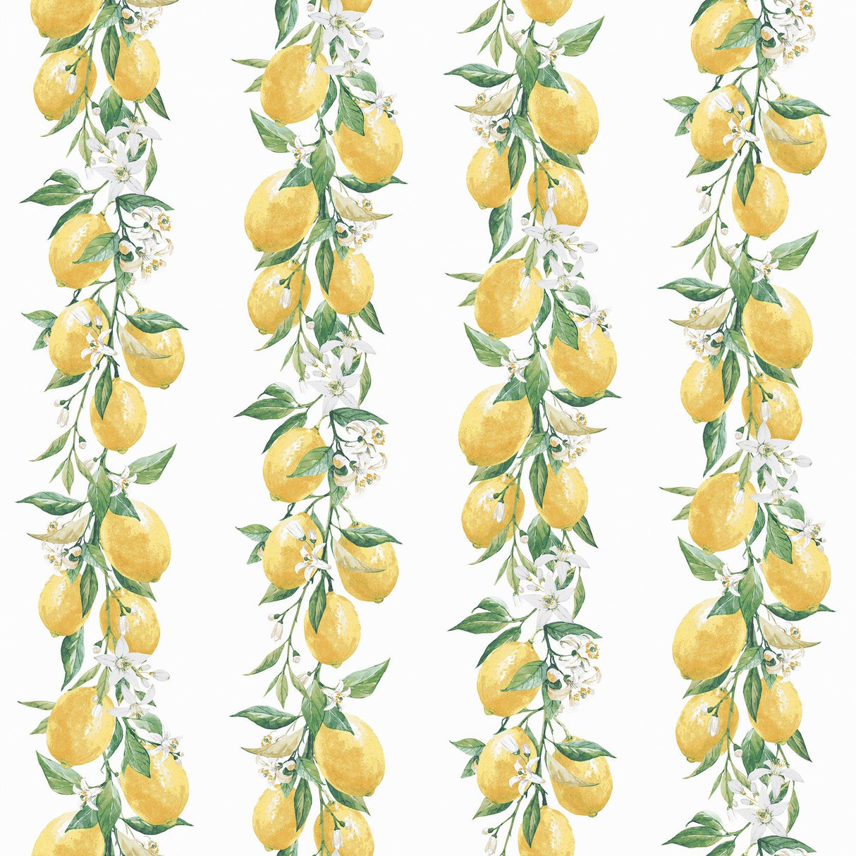 Galerie G45441 Just Kitchens Lemon Stripe Yellow Wallpaper G45441 Yellow Wallpaper