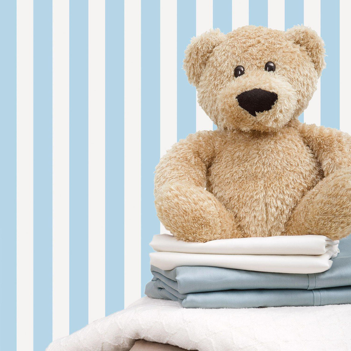Galerie G56025 Just 4 Kids 2 Regency Stripe Blue Wallpaper G56025 Blue Wallpaper
