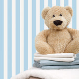 Galerie G56025 Just 4 Kids 2 Regency Stripe Blue Wallpaper G56025 Blue Wallpaper