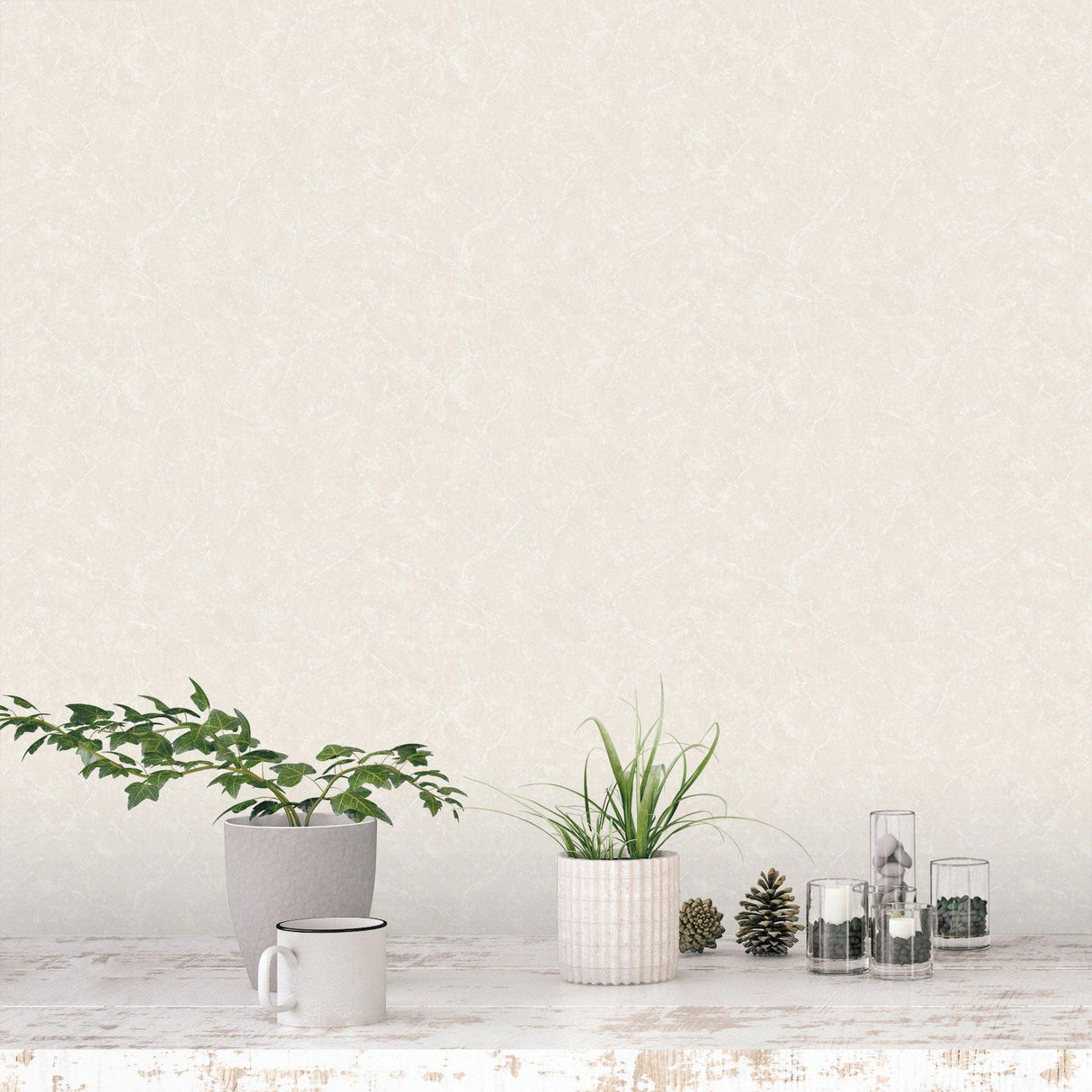 Galerie G56160 Nordic Elements Plain Texture Beige Wallpaper G56160 Beige Wallpaper