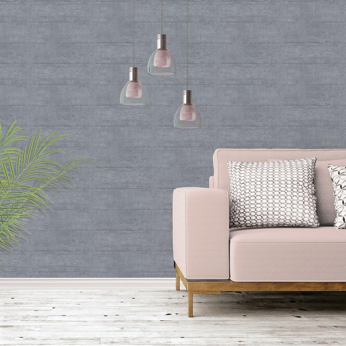 Galerie G56218 Nostalgie Concrete Silver Grey Wallpaper G56218 Silver Grey Wallpaper