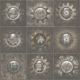 Galerie G56229 Nostalgie Industrial Tiles Bronze Brown Wallpaper G56229 Bronze Brown Wallpaper