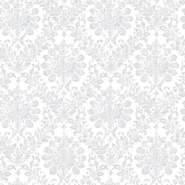 Galerie G56256 Damask Silver Grey Wallpaper