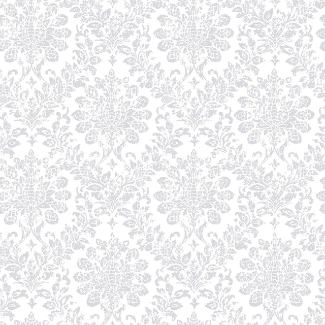 Galerie G56256 Nordic Elements Damask Silver Grey Wallpaper G56256 Silver Grey Wallpaper