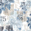 Galerie G56264 Nordic Elements Floral Blue Wallpaper G56264 Blue Wallpaper