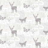 Galerie G56298 Nordic Elements Motif Silver Grey Wallpaper G56298 Silver Grey Wallpaper