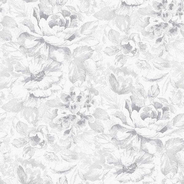 Galerie G56299 Floral Silver Grey Wallpaper