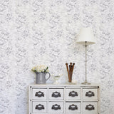 Galerie G56299 Nordic Elements Floral Silver Grey Wallpaper G56299 Silver Grey Wallpaper
