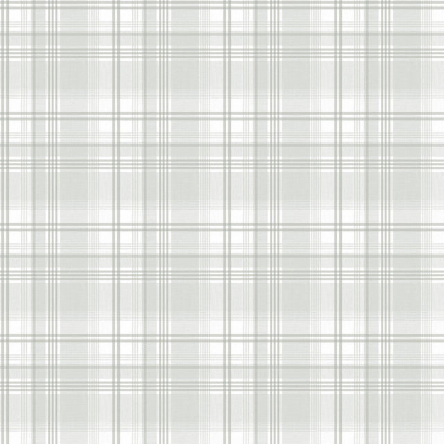 Galerie G56307 Nordic Elements Check Plaid Silver Grey Wallpaper G56307 Silver Grey Wallpaper