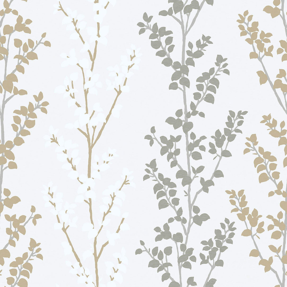 Galerie G56330 Nordic Elements Floral Silver Grey Wallpaper G56330 Silver Grey Wallpaper