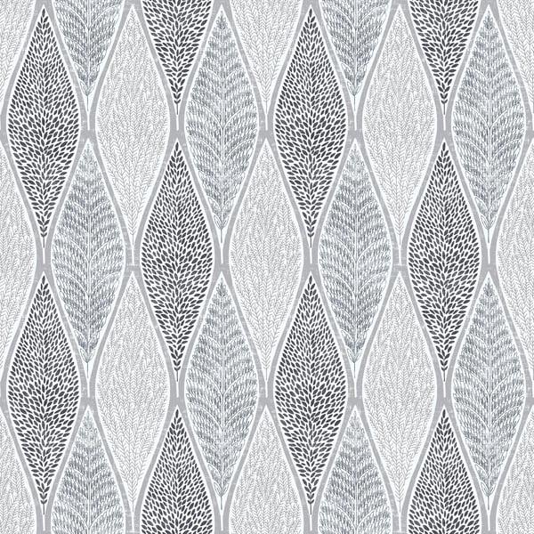 Galerie G56368 Tree Leaf Silver Grey Wallpaper