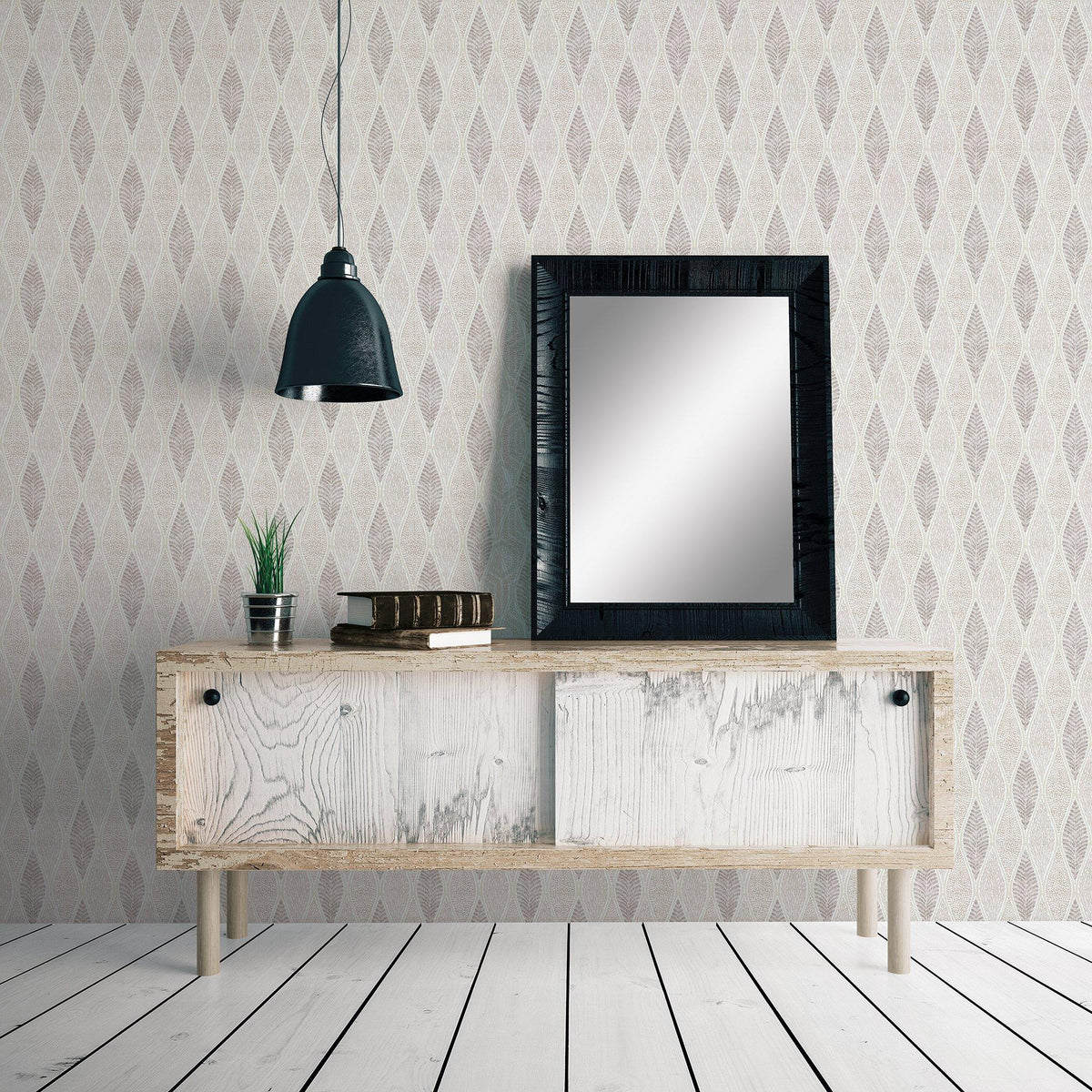 Galerie G56369 Nordic Elements Tree Leaf Beige Wallpaper G56369 Beige Wallpaper