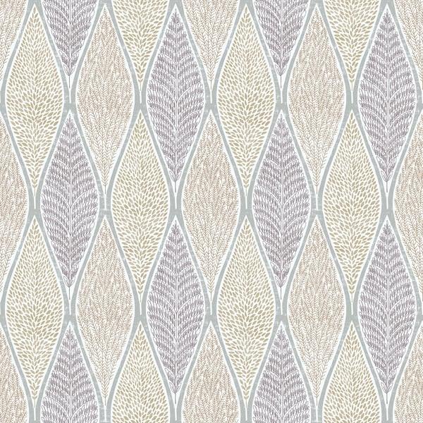 Galerie G56372 Tree Leaf Silver Grey Wallpaper