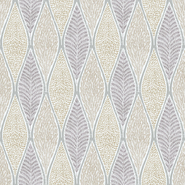 Galerie G56372 Nordic Elements Tree Leaf Silver Grey Wallpaper G56372 Silver Grey Wallpaper