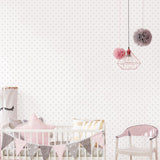 Galerie G56551 Just 4 Kids 2 Small Stars Silver Grey Wallpaper G56551 Silver Grey Wallpaper