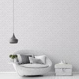 Galerie G56580 Texstyle Block Flock Silver Grey Wallpaper G56580 Silver Grey Wallpaper
