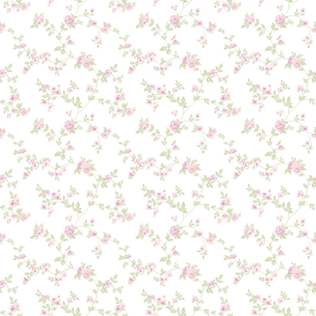 Galerie G56649 Small Prints Floral Pink Wallpaper G56649 Pink Wallpaper