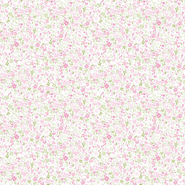 Galerie G56669 Small Prints Mini Mod Floral Pink Wallpaper G56669 Pink Wallpaper