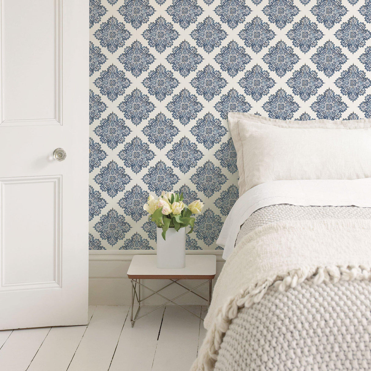 Galerie G67368 Nordic Elements Motif Blue Wallpaper G67368 Blue Wallpaper