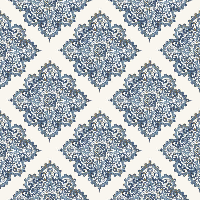 Galerie G67368 Nordic Elements Motif Blue Wallpaper G67368 Blue Wallpaper