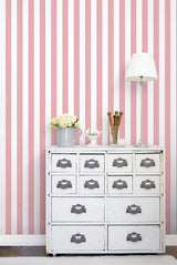 Galerie G67524 Smart Stripes 3 Stripe Pink Wallpaper G67524 Pink Wallpaper