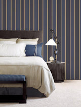 Galerie G67545 Smart Stripes 3 Stripe Blue Wallpaper G67545 Blue Wallpaper