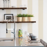 Galerie G67547 Smart Stripes 3 Stripe Cream Wallpaper G67547 Cream Wallpaper