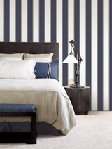 Galerie G67550 Smart Stripes 3 Stripe Blue Wallpaper G67550 Blue Wallpaper