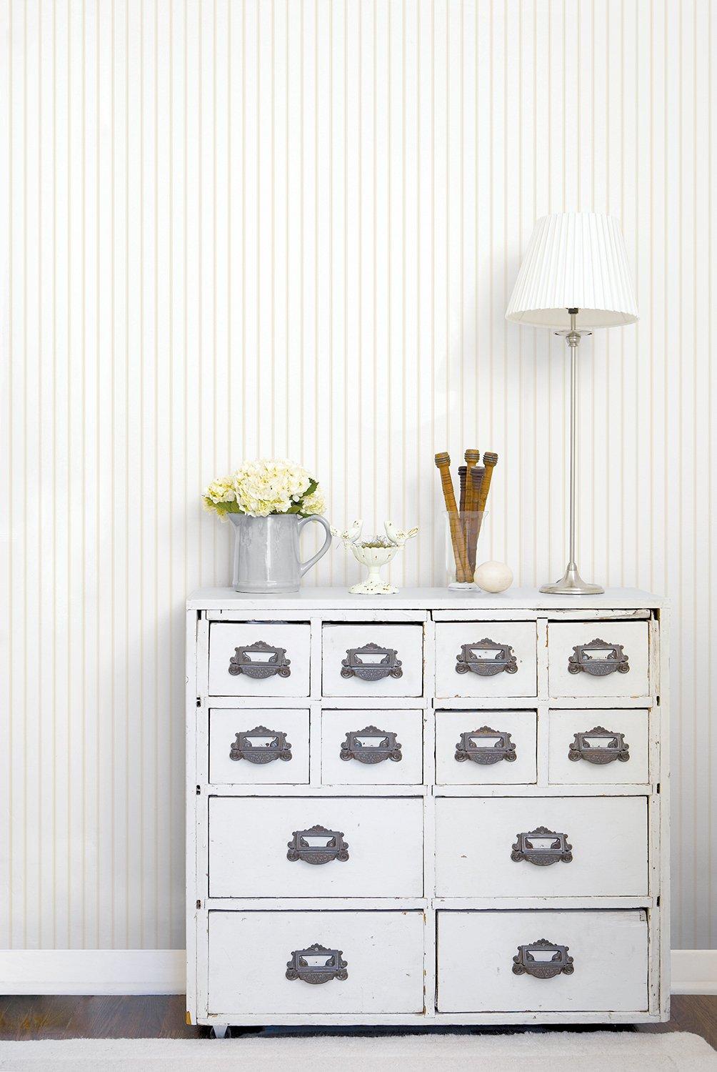 Galerie G67561 Smart Stripes 3 Stripe Beige Wallpaper G67561 Beige Wallpaper