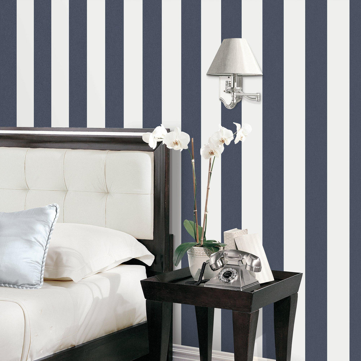 Galerie G67584 Smart Stripes 2 Surface Stripe Blue Wallpaper G67584 Blue Wallpaper