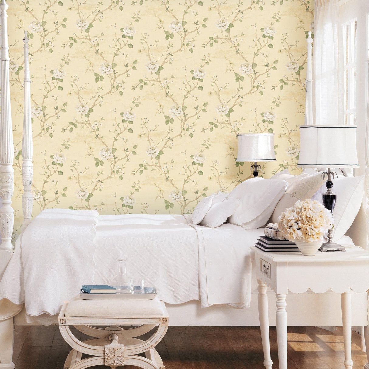 Galerie G67602 Palazzo 2 Luisella Floral Beige Wallpaper G67602 Beige Wallpaper