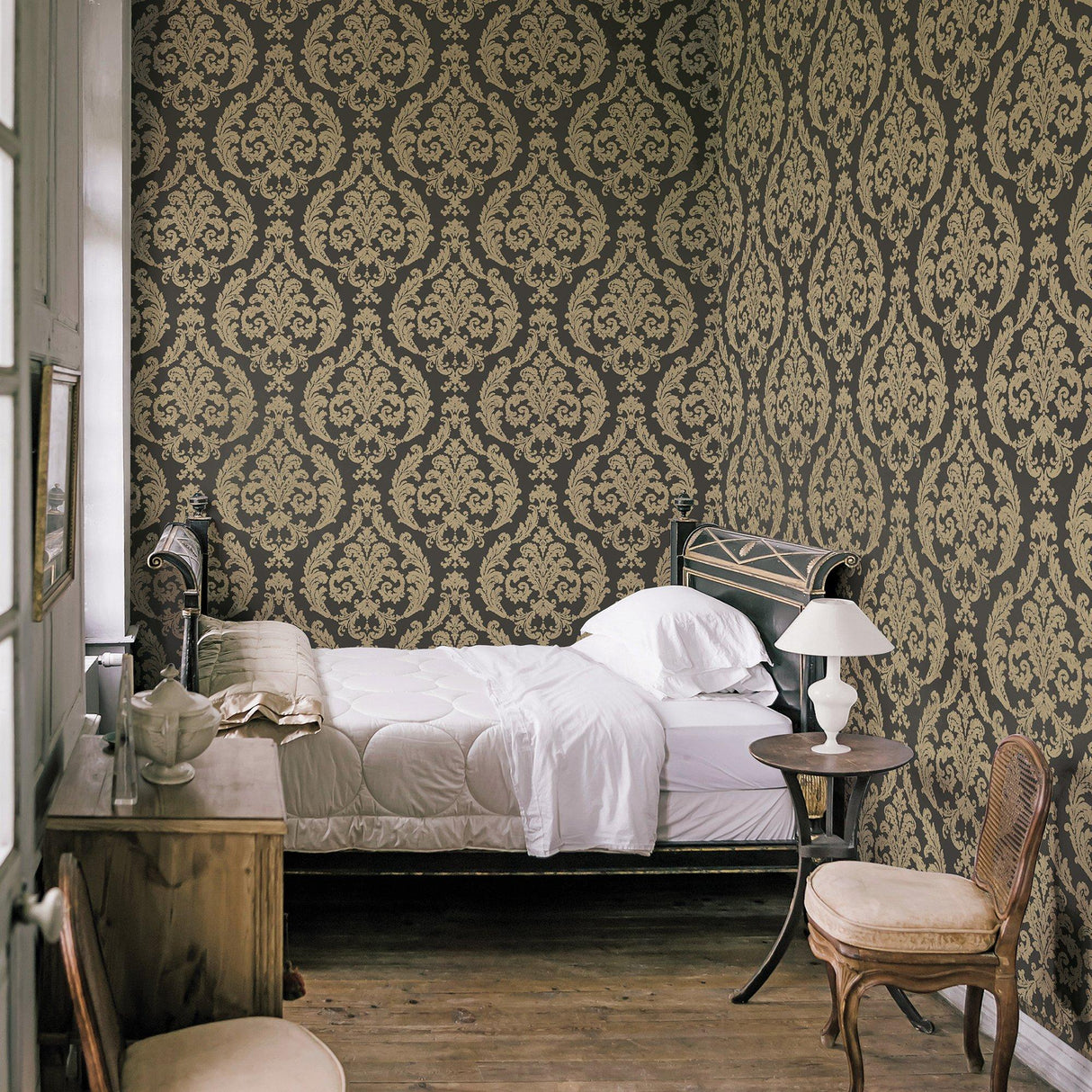 Galerie G67613 Palazzo 2 Damask Bronze Brown Wallpaper G67613 Bronze Brown Wallpaper
