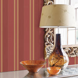 Galerie G67627 Palazzo 2 Stripe Red Wallpaper G67627 Red Wallpaper