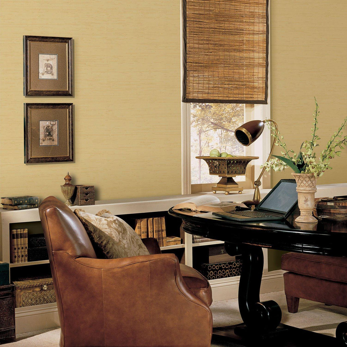 Galerie G67666 Palazzo Silk Texture Gold Wallpaper G67666 Gold Wallpaper