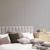 Galerie G67681 Special FX 2 Vertical Textile Silver Grey Wallpaper G67681 Silver Grey Wallpaper