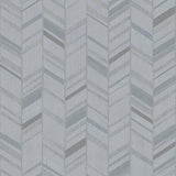 Galerie G67711 Glitter Chevrons Silver Grey Wallpaper