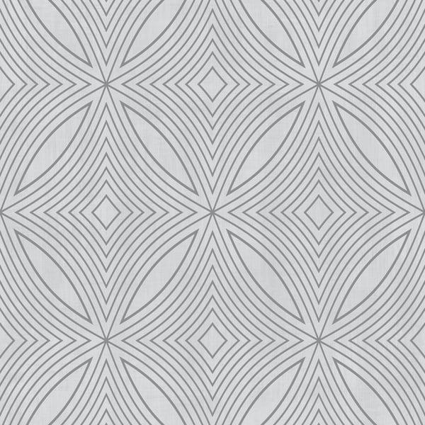 Galerie G67731 Metallic Spiral Silver Grey Wallpaper