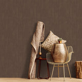 Galerie G67821 Ambiance Tip Texture Bronze Brown Wallpaper G67821 Bronze Brown Wallpaper