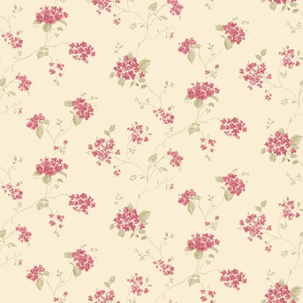 Galerie G67868 Hydrangea Trail Cream Wallpaper