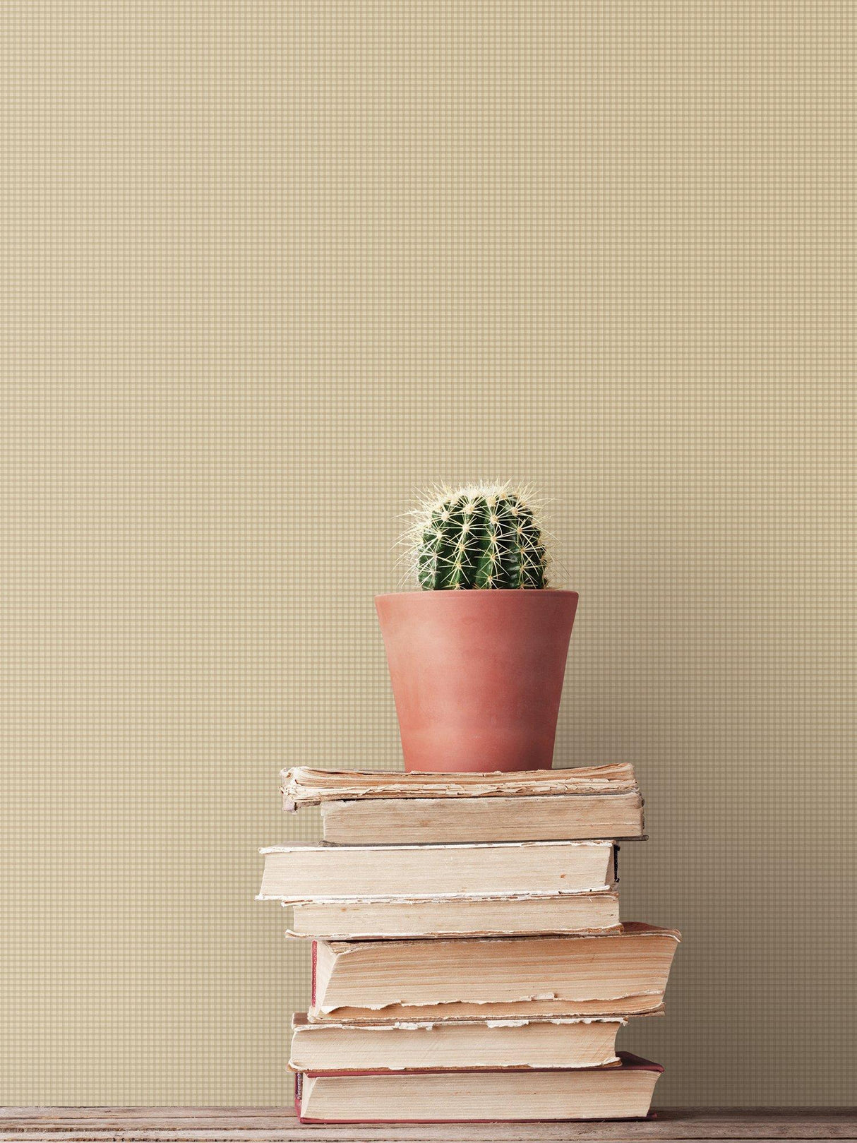 Galerie G67876 Miniatures 2 Small Gingham Plaid Cream Wallpaper G67876 Cream Wallpaper