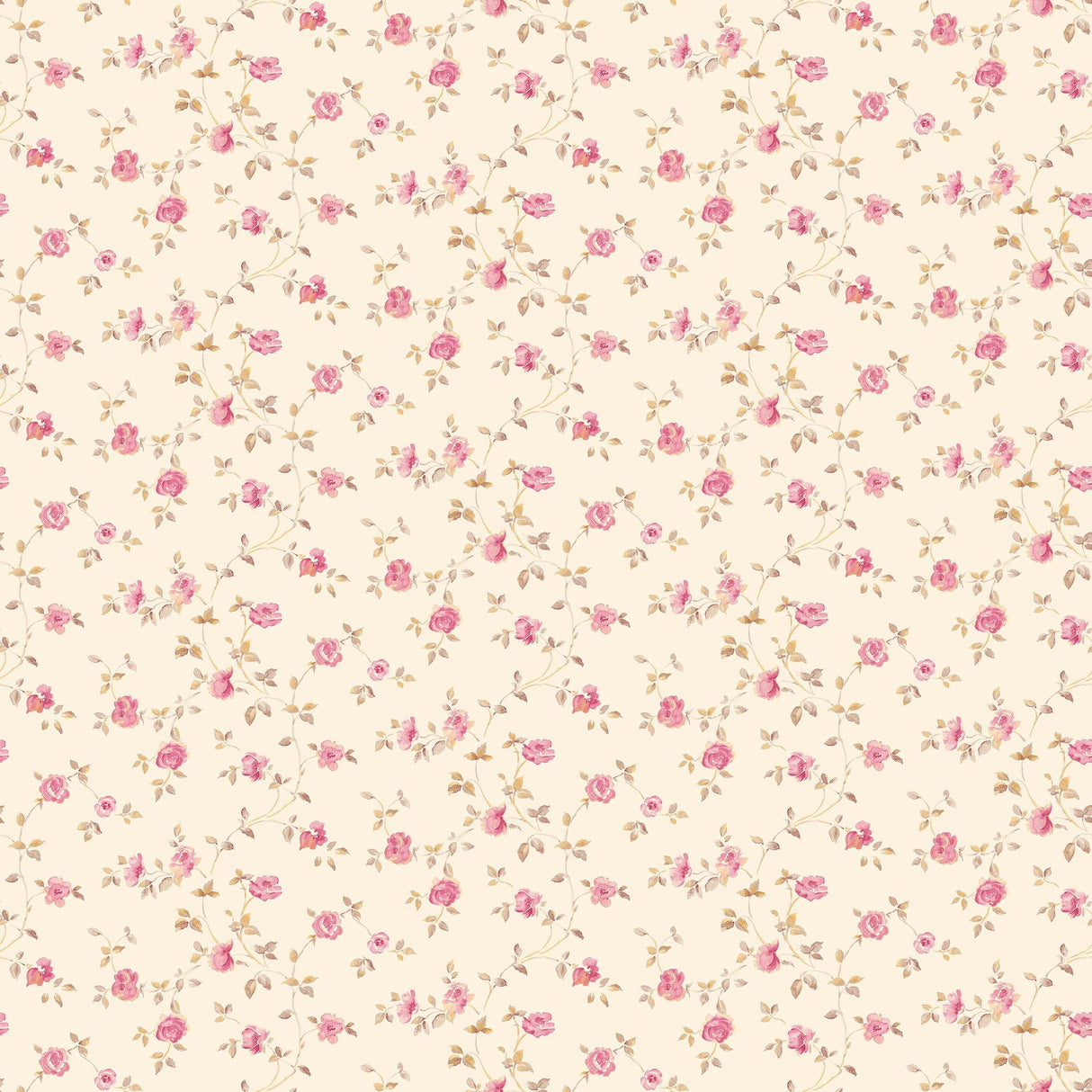 Galerie G67888 Miniatures 2 Small Rose Trail Cream Wallpaper G67888 Cream Wallpaper