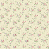 Galerie G67895 Miniatures 2 Medium Rose Trail Cream Wallpaper G67895 Cream Wallpaper
